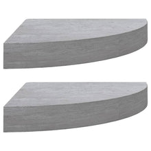 Hoekwandschappen 5X5X3,8 Cm Mdf 2 25 x 25 x 3.8 cm Betongrijs