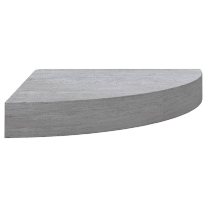 Hoekwandschap 35X35X3,8 Cm Mdf 1 35 x 35 x 3.8 cm Betongrijs