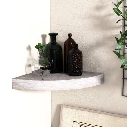 Hoekwandschap 35X35X3,8 Cm Mdf 1 35 x 35 x 3.8 cm Betongrijs