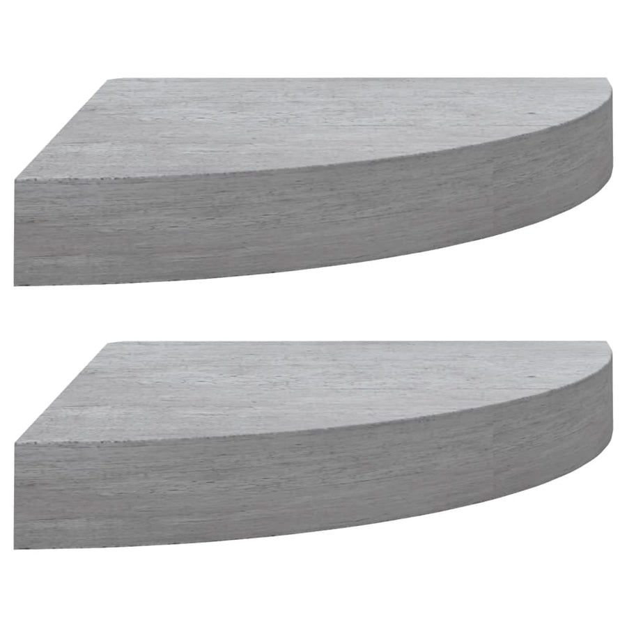 Hoekwandschappen 35X35X3,8 Cm Mdf 2 35 x 35 x 3.8 cm Betongrijs