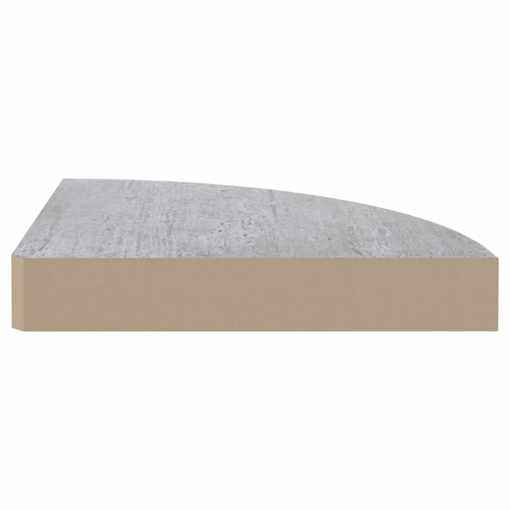 Hoekwandschappen 35X35X3,8 Cm Mdf 2 35 x 35 x 3.8 cm Betongrijs