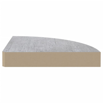 Hoekwandschappen 35X35X3,8 Cm Mdf 2 35 x 35 x 3.8 cm Betongrijs