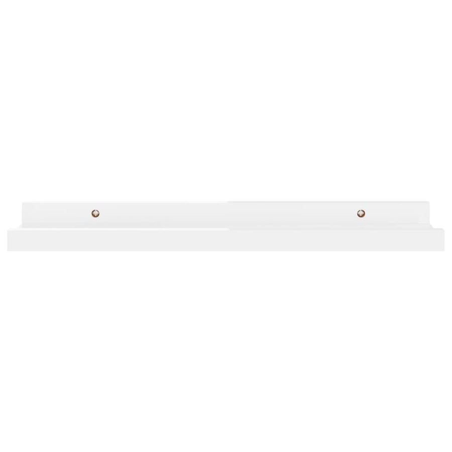 Wandschappen 2 40 x 9 x 3 cm Hoogglans wit