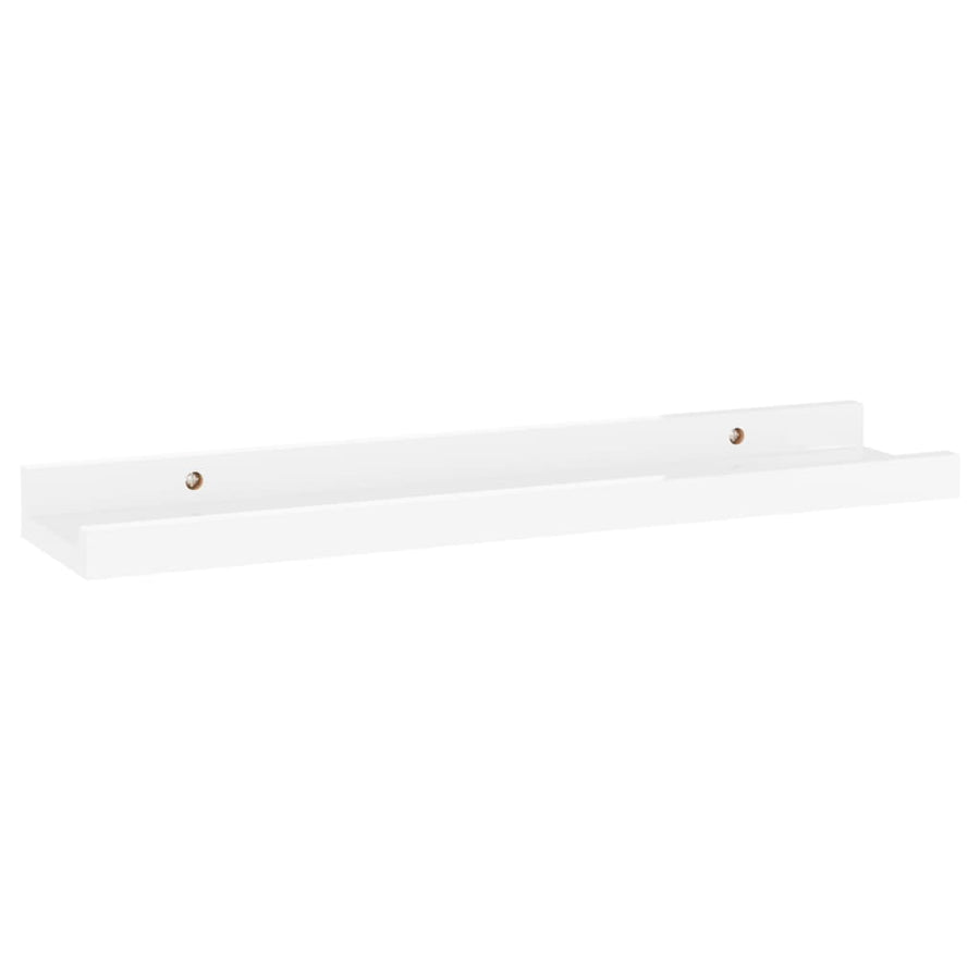 Wandschappen 2 40 x 9 x 3 cm Hoogglans wit