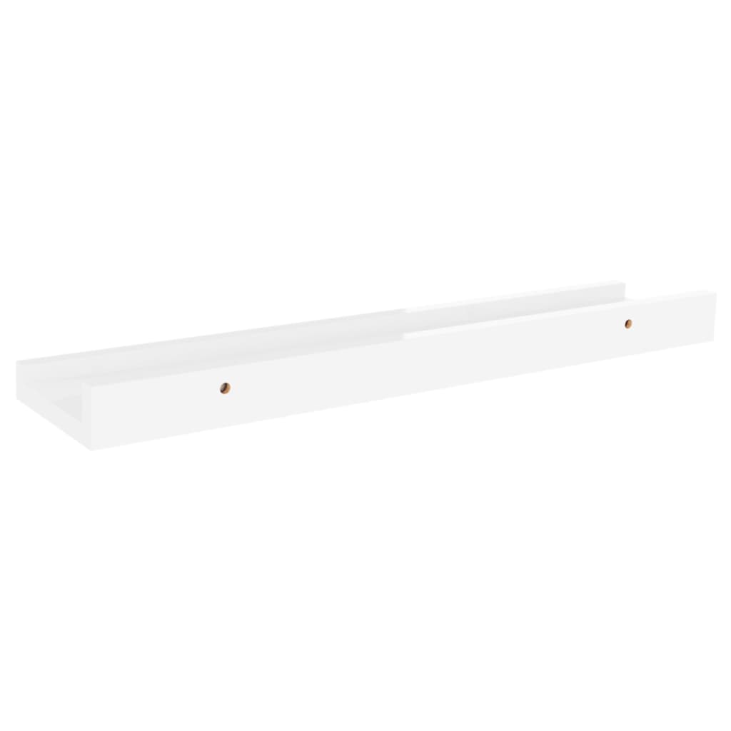 Wandschappen 2 40 x 9 x 3 cm Hoogglans wit