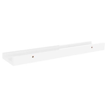 Wandschappen 2 40 x 9 x 3 cm Hoogglans wit