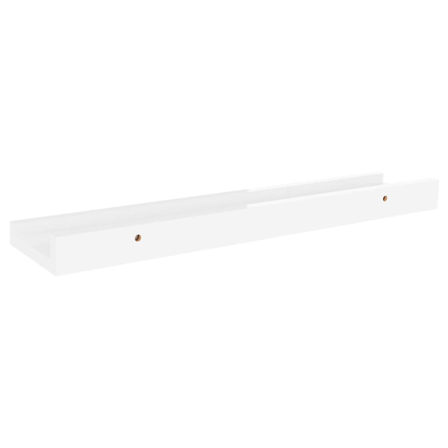 Wandschappen 2 40 x 9 x 3 cm Hoogglans wit