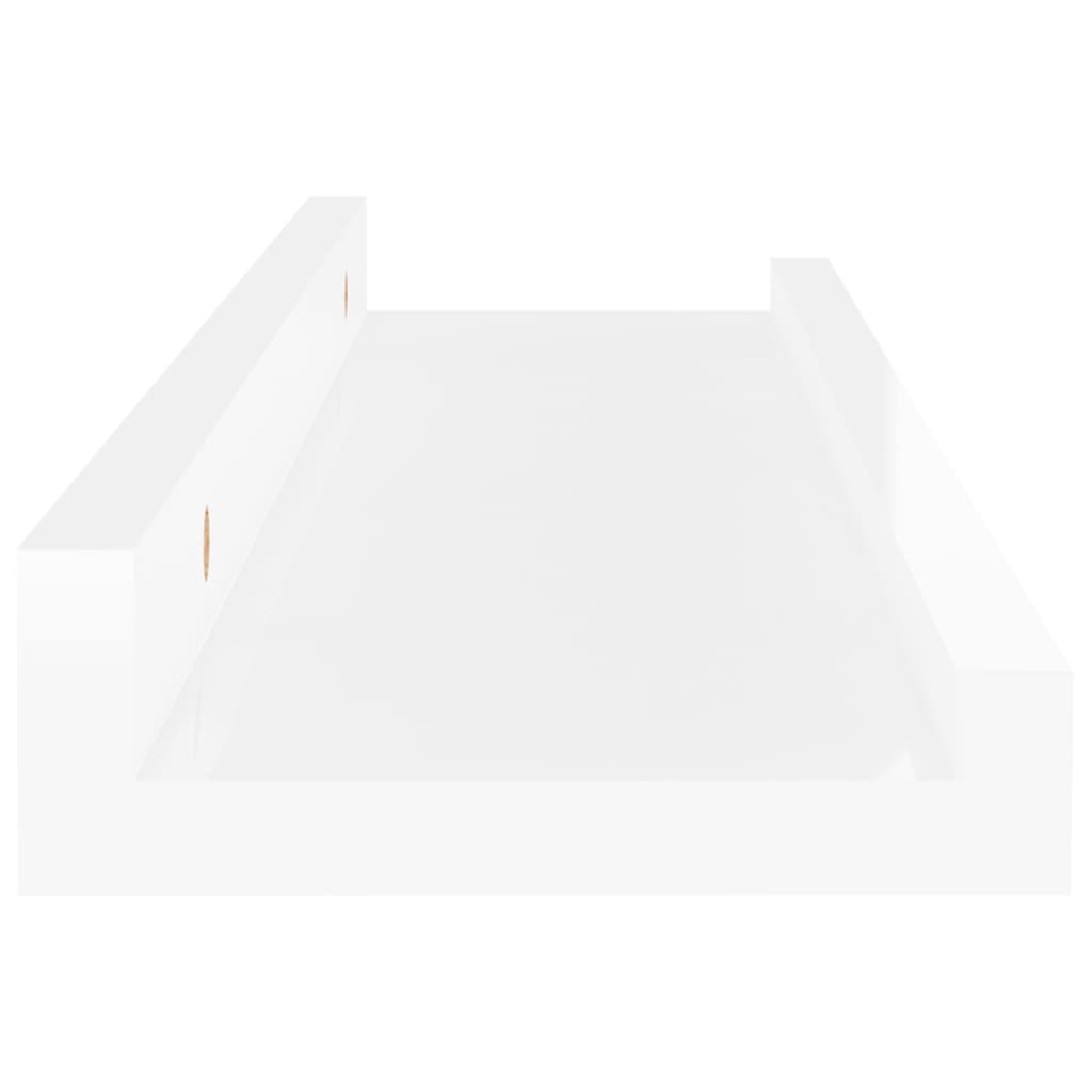 Wandschappen 2 40 x 9 x 3 cm Hoogglans wit