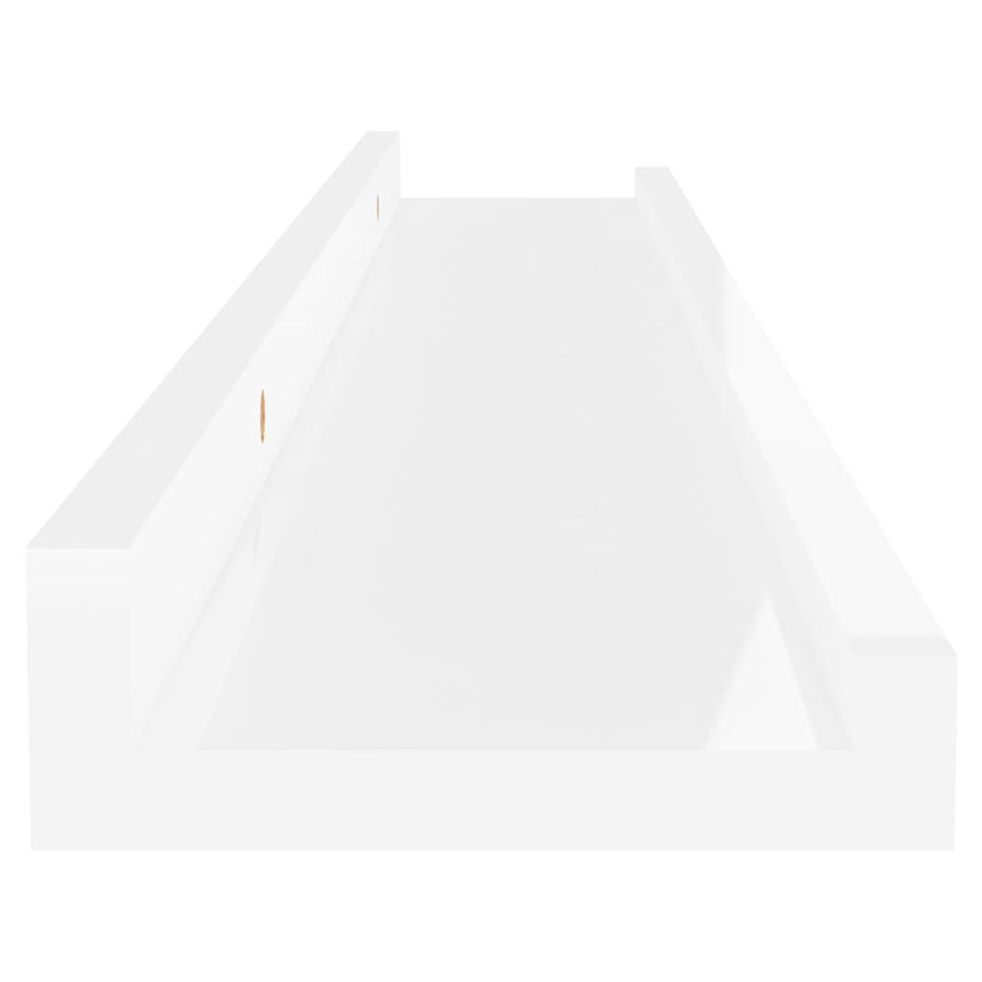 Wandschappen 2 60 x 9 x 3 cm Hoogglans wit