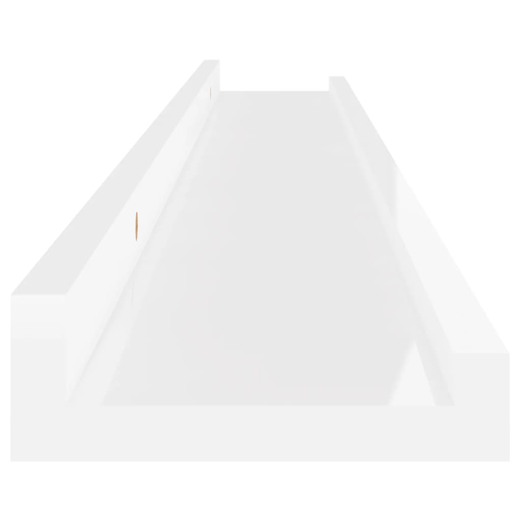 Wandschappen 2 80 x 9 x 3 cm Hoogglans wit