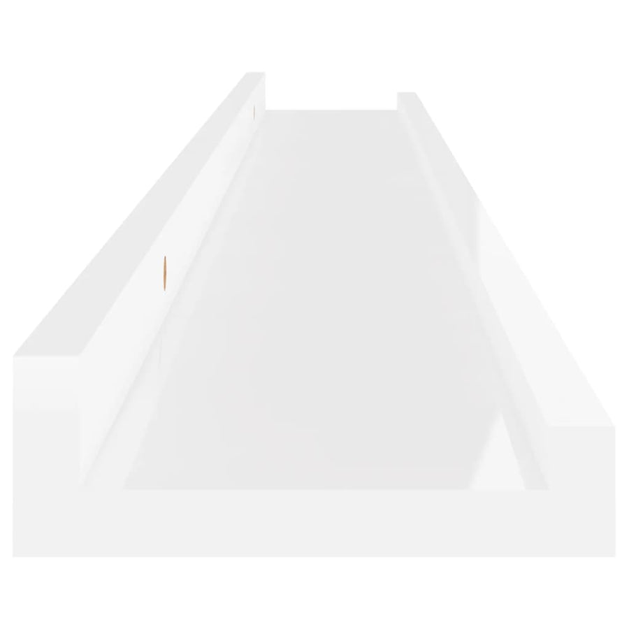 Wandschappen 2 80 x 9 x 3 cm Hoogglans wit