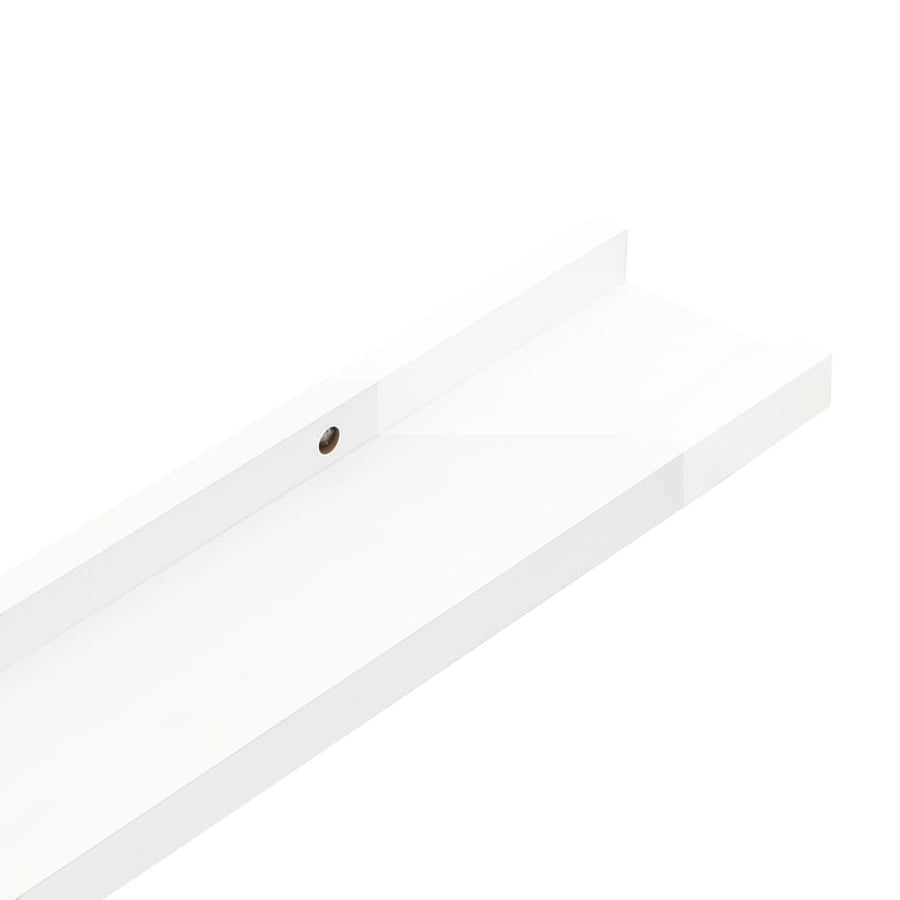 Wandschappen 2 115 x 9 x 3 cm Hoogglans wit