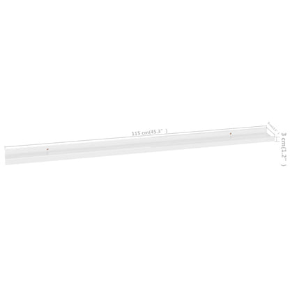 Wandschappen 2 115 x 9 x 3 cm Hoogglans wit