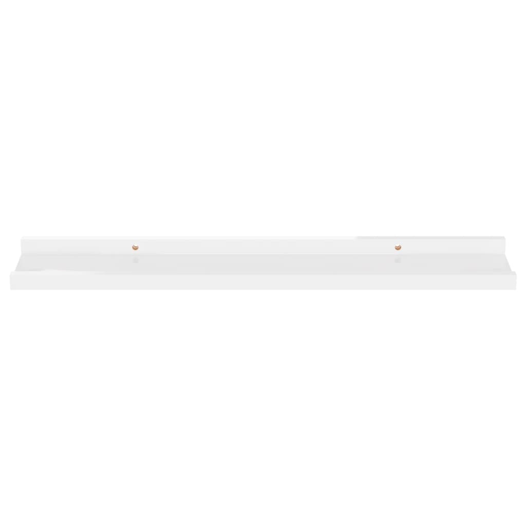 Wandschappen 4 60 x 9 x 3 cm Hoogglans wit