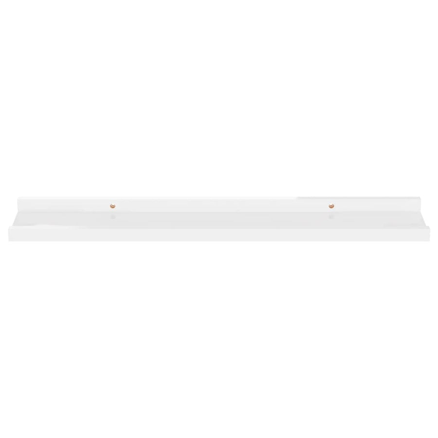 Wandschappen 4 60 x 9 x 3 cm Hoogglans wit