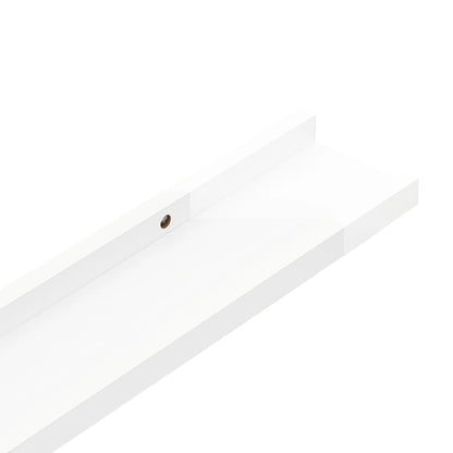 Wandschappen 4 60 x 9 x 3 cm Hoogglans wit