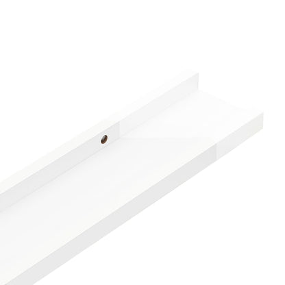 Wandschappen 4 80 x 9 x 3 cm Hoogglans wit