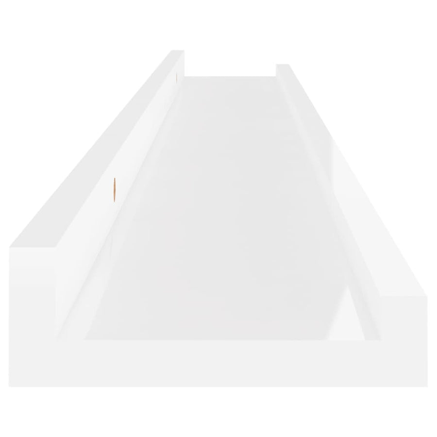 Wandschappen 4 80 x 9 x 3 cm Hoogglans wit