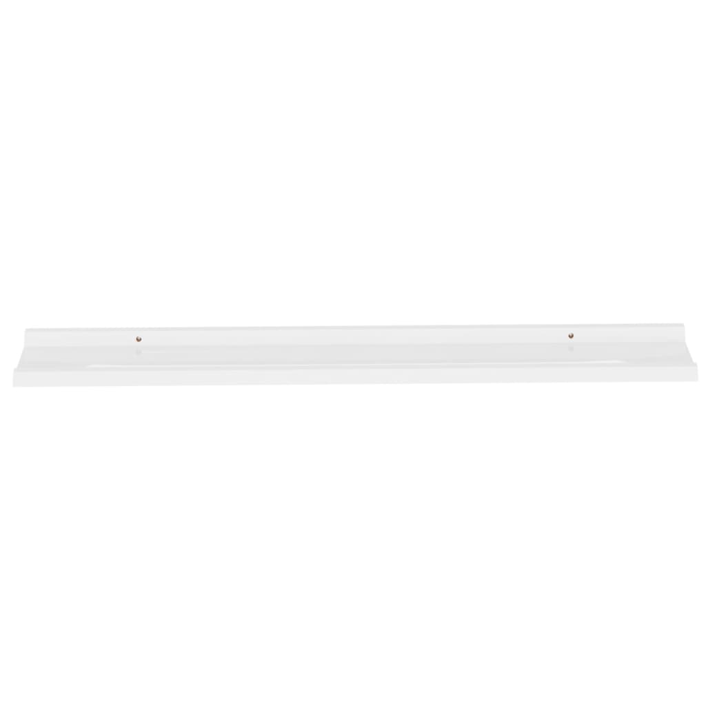 Wandschappen 4 100 x 9 x 3 cm Hoogglans wit