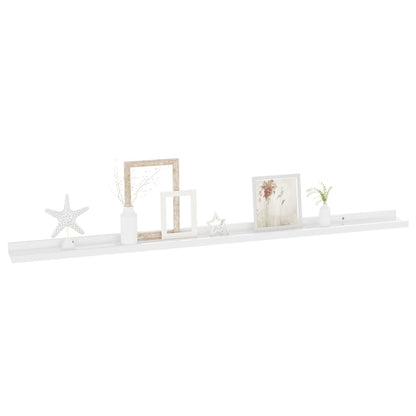 Wandschappen 4 115 x 9 x 3 cm Hoogglans wit