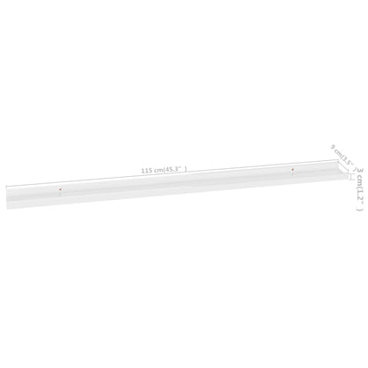 Wandschappen 4 115 x 9 x 3 cm Hoogglans wit
