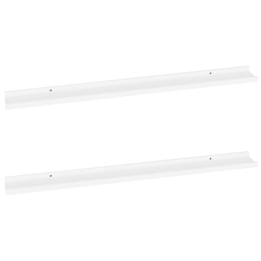 Wandschappen 2 100 x 9 x 3 cm Wit