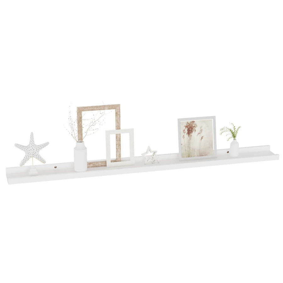 Wandschappen 2 100 x 9 x 3 cm Wit