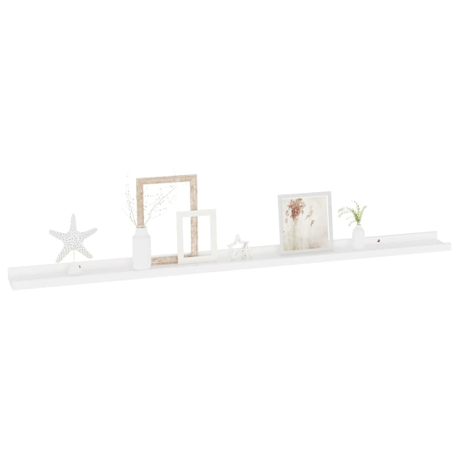 Wandschappen 2 115 x 9 x 3 cm Wit