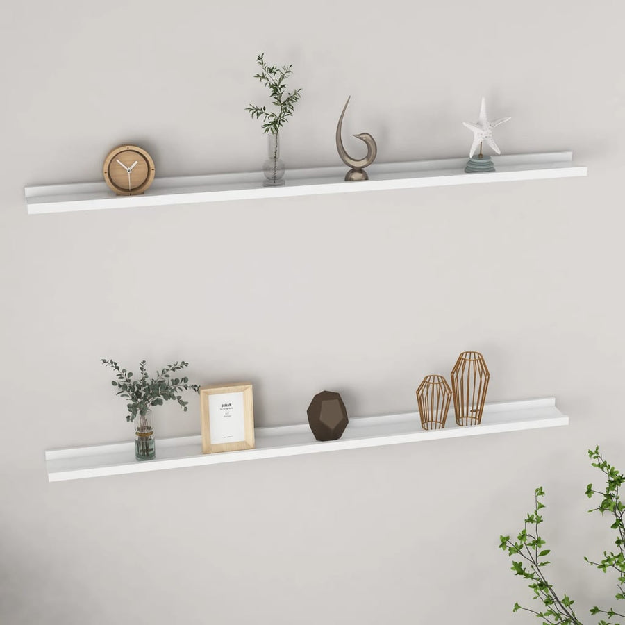 Wandschappen 2 115 x 9 x 3 cm Wit
