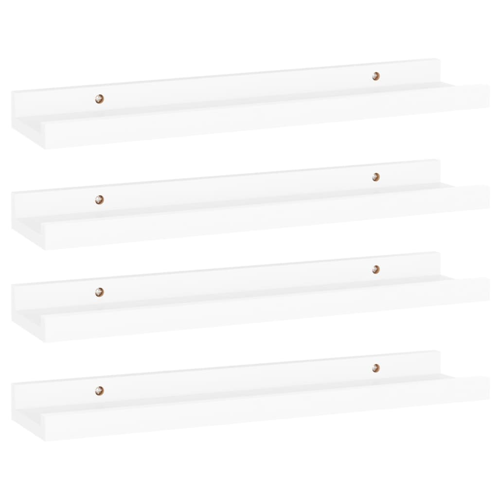 Wandschappen 4 40 x 9 x 3 cm Wit