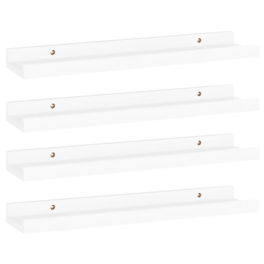 Wandschappen 4 40 x 9 x 3 cm Wit