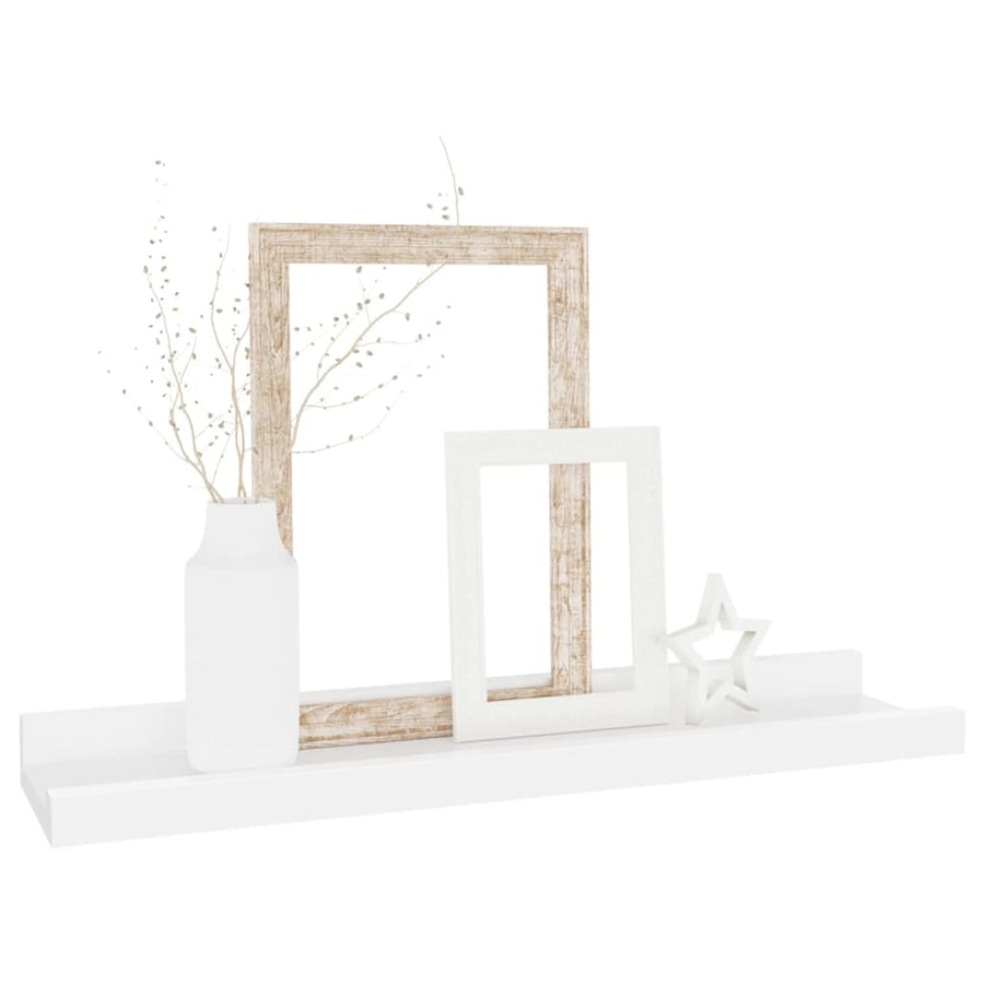 Wandschappen 4 40 x 9 x 3 cm Wit
