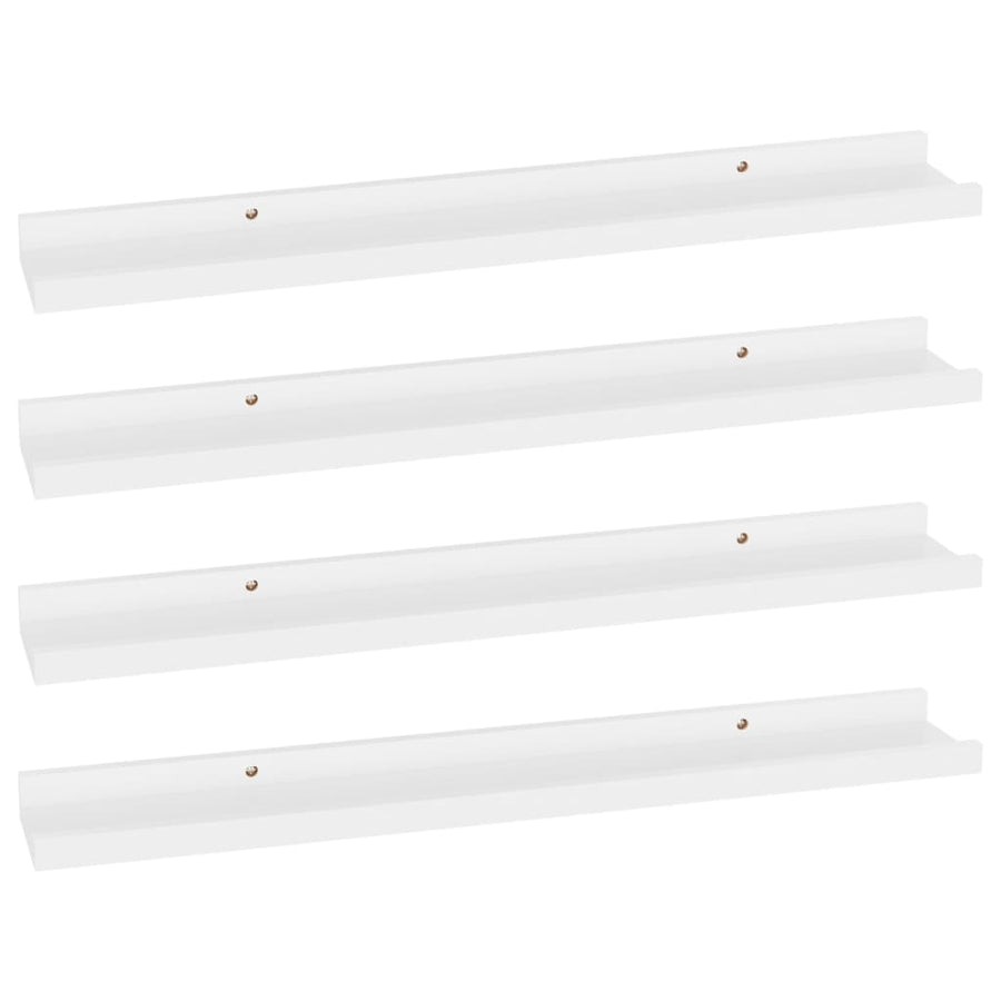 Wandschappen 4 60 x 9 x 3 cm Wit