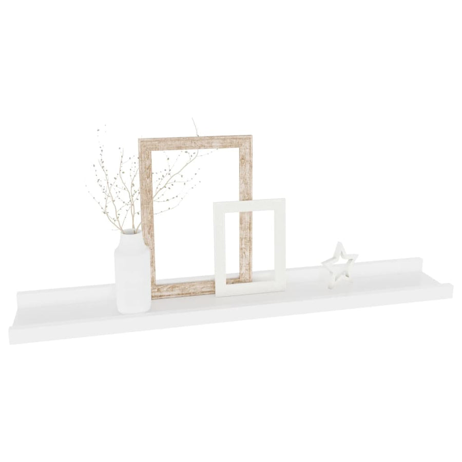 Wandschappen 4 60 x 9 x 3 cm Wit