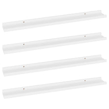 Wandschappen 4 80 x 9 x 3 cm Wit