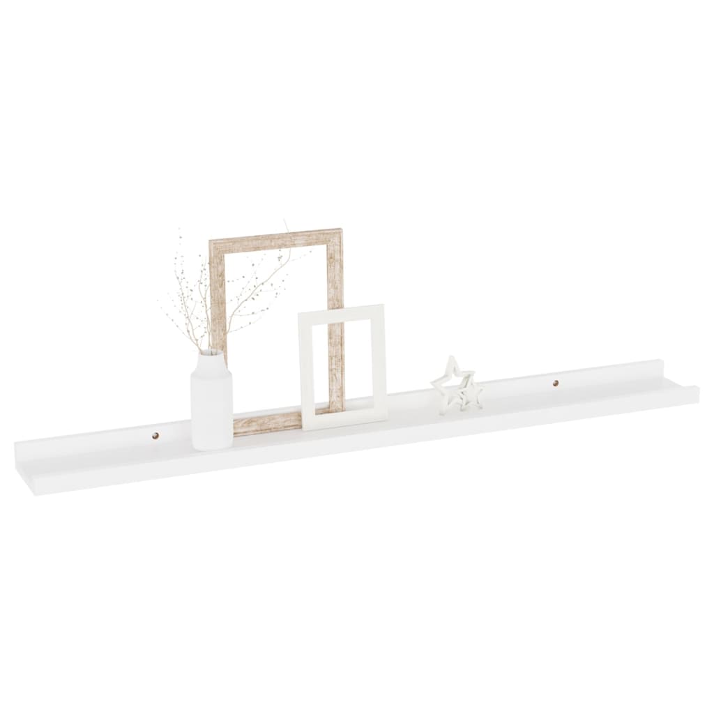 Wandschappen 4 80 x 9 x 3 cm Wit