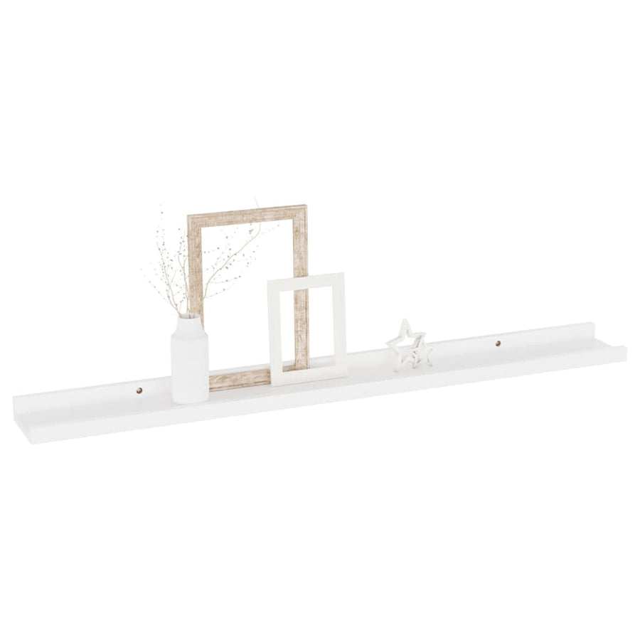 Wandschappen 4 80 x 9 x 3 cm Wit