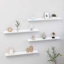 Wandschappen 4 80 x 9 x 3 cm Wit