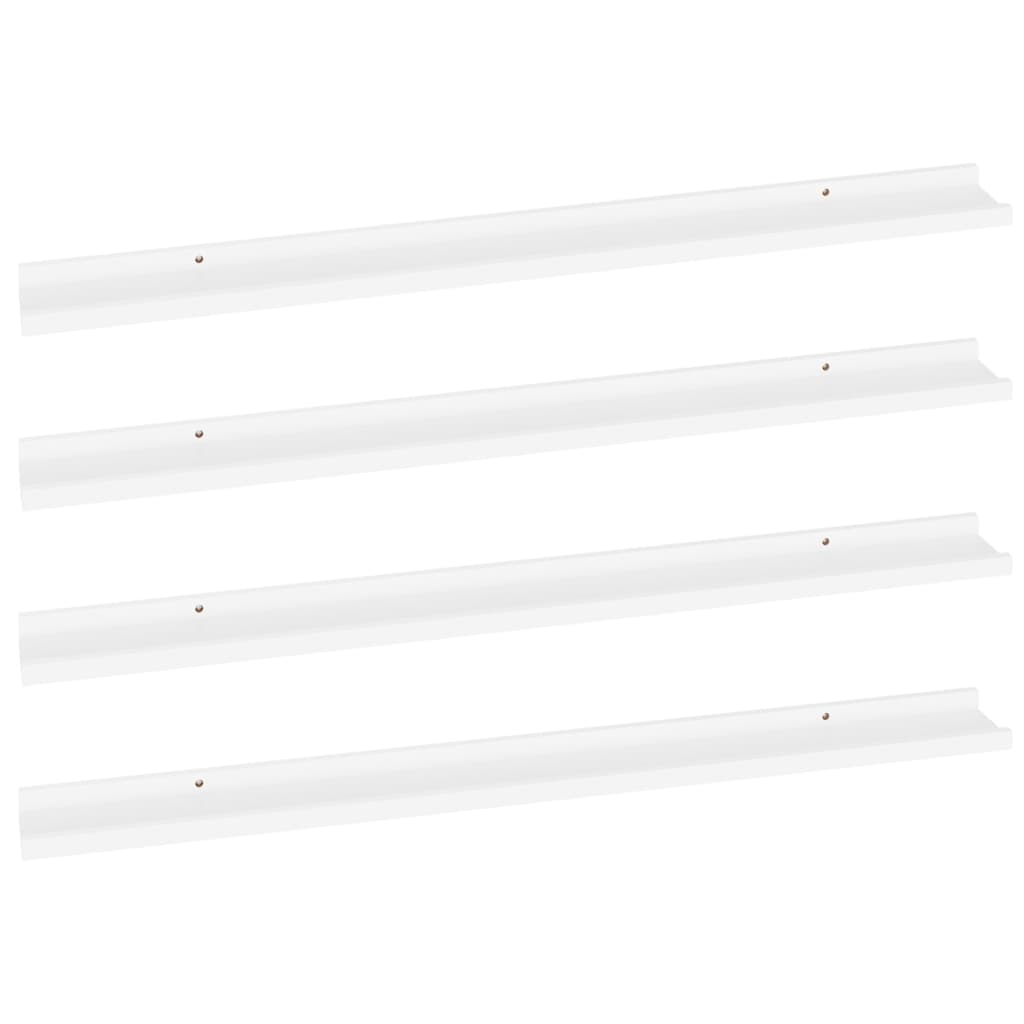 Wandschappen 4 100 x 9 x 3 cm Wit