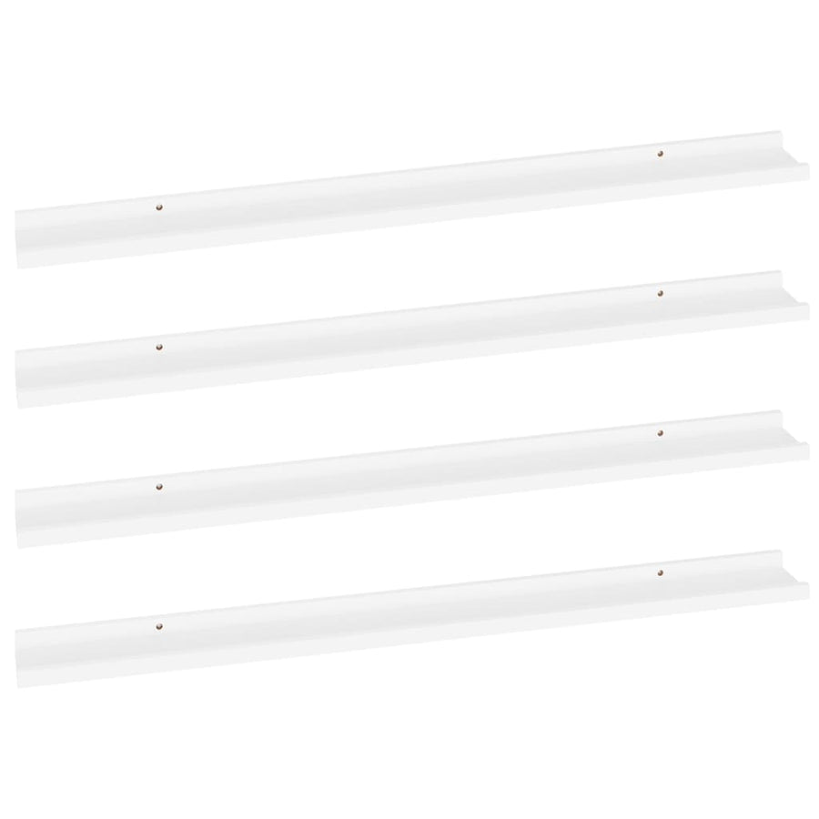Wandschappen 4 100 x 9 x 3 cm Wit