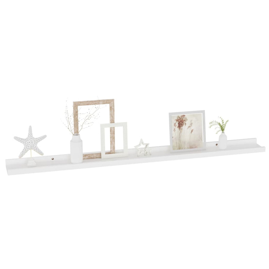Wandschappen 4 100 x 9 x 3 cm Wit