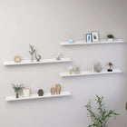 Wandschappen 4 st 100x9x3 cm wit MDF