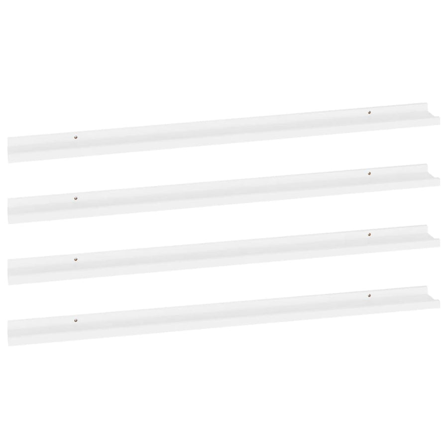 Wandschappen 4 115 x 9 x 3 cm Wit