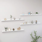 Wandschappen 4 st 115x9x3 cm wit MDF