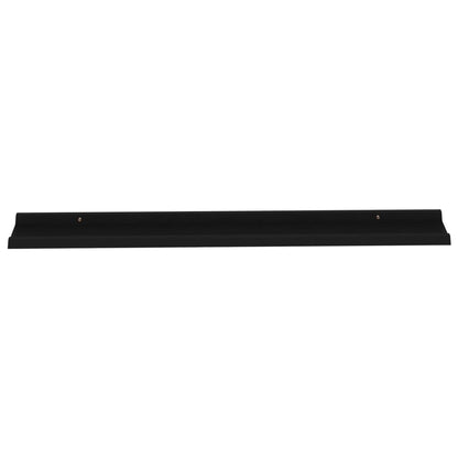 Wandschappen 2 115 x 9 x 3 cm Zwart