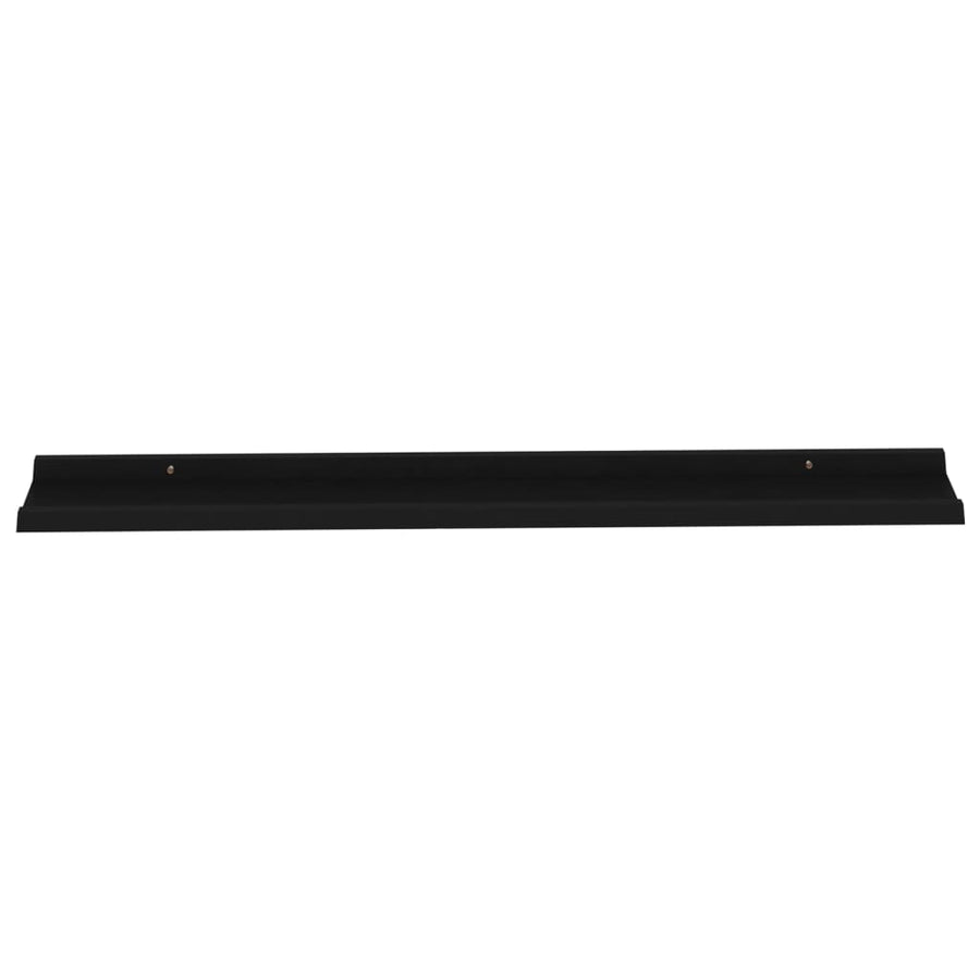 Wandschappen 2 115 x 9 x 3 cm Zwart