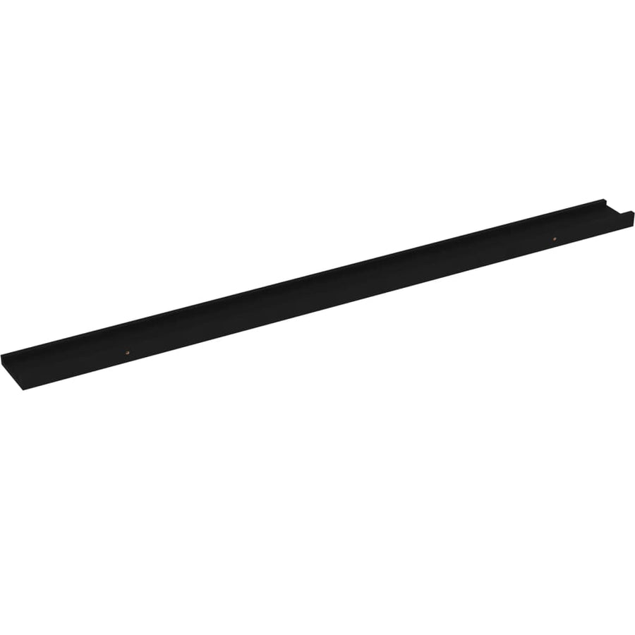 Wandschappen 2 115 x 9 x 3 cm Zwart