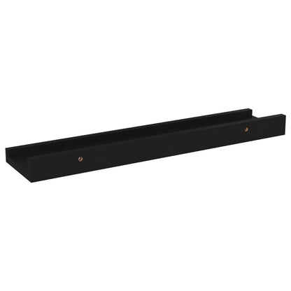 Wandschappen 4 40 x 9 x 3 cm Zwart