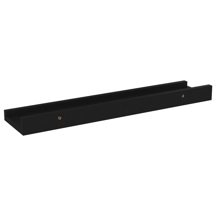 Wandschappen 4 40 x 9 x 3 cm Zwart