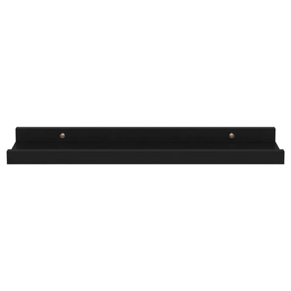 Wandschappen 4 40 x 9 x 3 cm Zwart